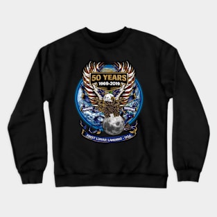 Finders Keepers First Lunar Landing USA 50 Years 1969-2009 Eagle Has Landed Patriotic American Moon Mission Commemorative Shirt Crewneck Sweatshirt